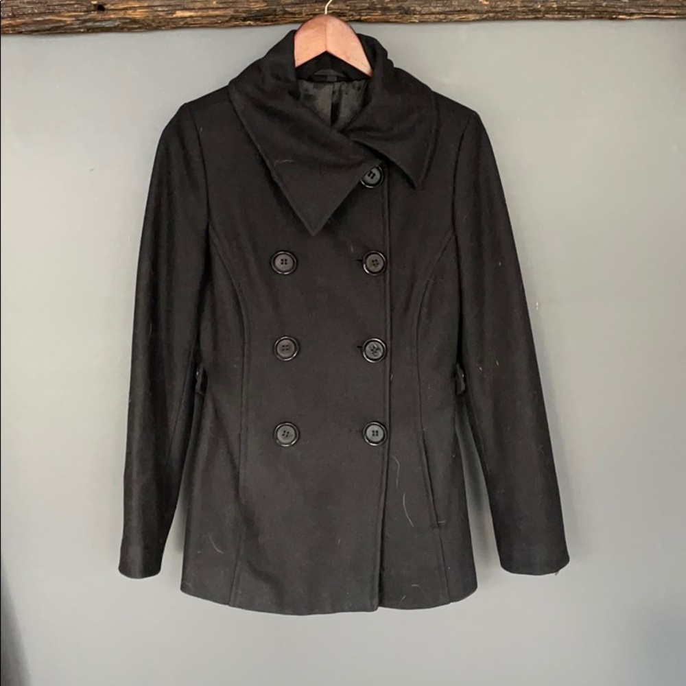 Black wool coat